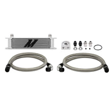 Load image into Gallery viewer, Mishimoto Universal 10 Row Oil Cooler Kit (Metal Braided Lines)