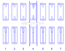 Load image into Gallery viewer, King Engine Bearings Nissan 2.5L RB25DET 24V Performance Main Bearing Set - Size STD