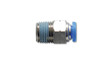 Load image into Gallery viewer, Vibrant Male Straight Pneumatic Vacuum Fitting 1/8in NPT Thread for use with 3/8in 9.5mm OD tubing