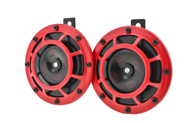 Hella Supertone Horn Kit 12V 300/500HZ Red (003399803 = 003399801)