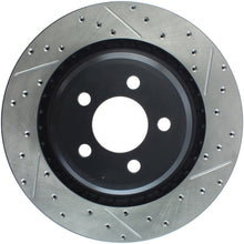 Load image into Gallery viewer, StopTech SportStop 06-09 Chrysler SRT-8 Rear Left Drilled &amp; Slotted Rotor