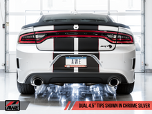 Load image into Gallery viewer, AWE Tuning 2015+ Dodge Charger 6.4L/6.2L Non-Resonated Touring Edition Exhaust - Diamond Blk Tips