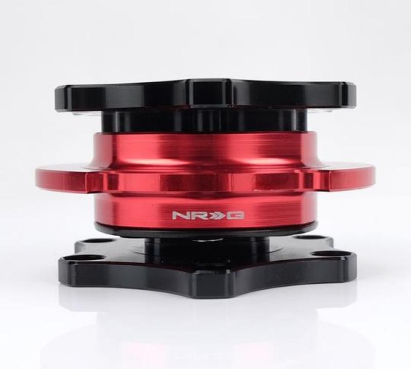 NRG Quick Release SFI SPEC 42.1 - Shinny Black Body / Red Shinny Ring