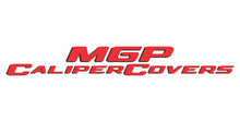 Load image into Gallery viewer, MGP 4 Caliper Covers Engraved Front &amp; Rear With stripes/Charger Red finish silver ch