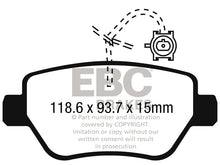 Load image into Gallery viewer, EBC 14-17 Maserati Ghibli (330 PS Package ONLY) Yellowstuff Rear Brake Pads
