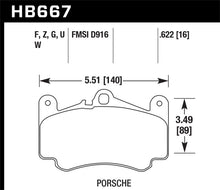 Load image into Gallery viewer, Hawk 02-05 Porsche 911 Carrera 4 Turbo Look/Carrera 4S Front HPS Street Brake Pads