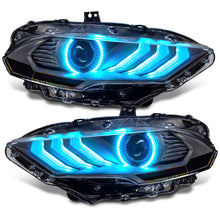 Load image into Gallery viewer, Oracle Lighting 18-23 Ford Mustang Dynamic ColorSHIFT LED Headlights - Black Series