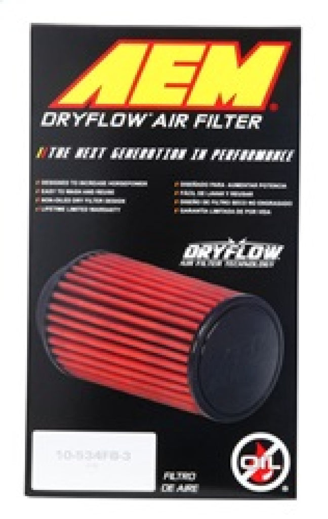 AEM Dryflow 4in x 7in Dryflow W/O Hole