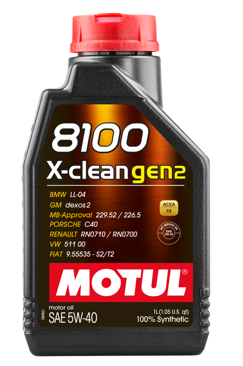 Motul 1L Synthetic Engine Oil 8100 X-CLEAN Gen 2 5W40 – Dynamic Raceworks