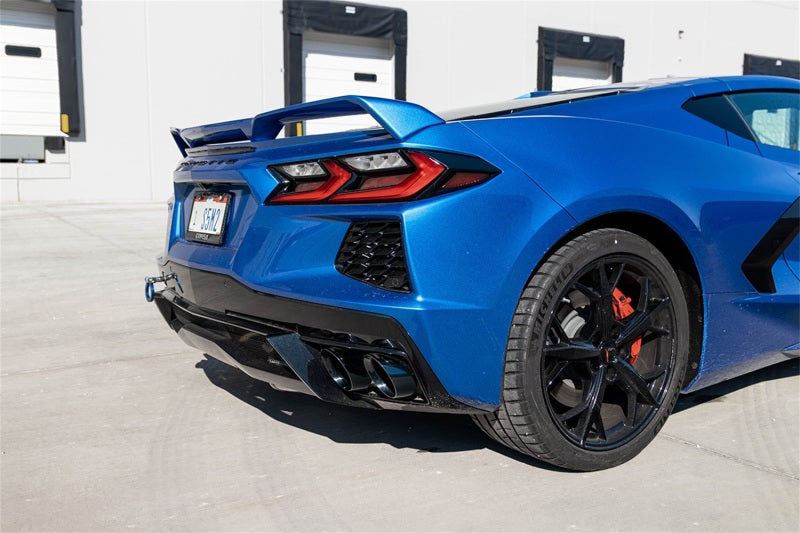 Corsa 2020-24 Corvette C8 3in Valved Cat-Back 4.5in Pol Quad Tips - Fits Factory Perf Exhaust w/ AFM