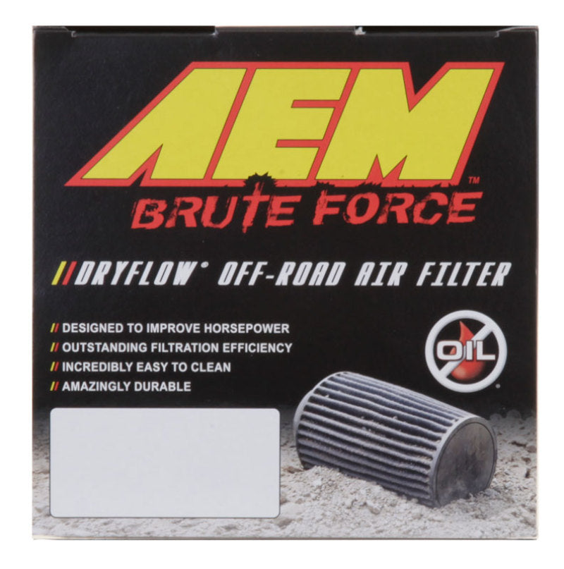 AEM 3.5 in x 9 in Dryflow Conical Air Filter