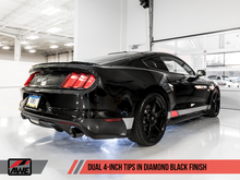 Load image into Gallery viewer, AWE Tuning S550 Mustang GT Cat-back Exhaust - Touring Edition (Diamond Black Tips)