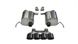 Corsa 14-19 Chevy Corvette C7 Coupe 6.2L V8 AT/MT 2.75in Valve-Back Dual Rear Exit Black Xtreme Exht