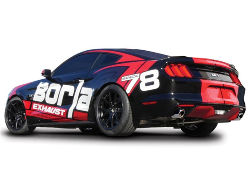 Borla Atak S Cat-Back 15-17 Ford Mustang GT 5.0L V8 MT/AT 2.5in pipe 4in tip