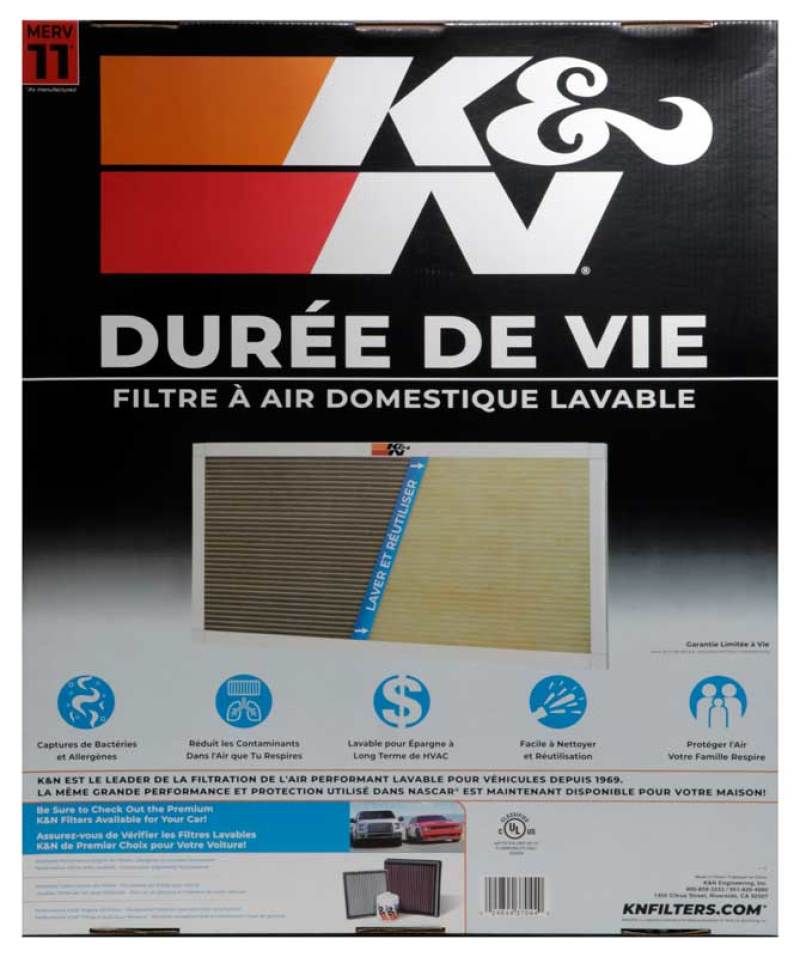 K&N HVAC Filter - 20 x 25 x 1