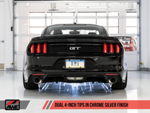 Load image into Gallery viewer, AWE Tuning S550 Mustang GT Cat-back Exhaust - Touring Edition (Chrome Silver Tips)